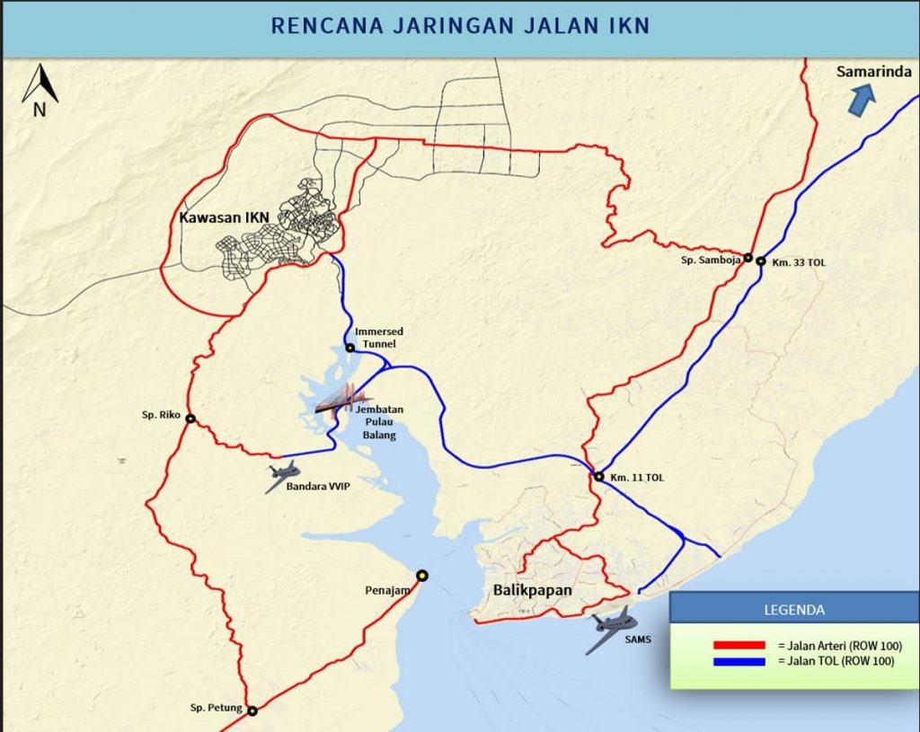 Pembangunan jalan tol IKN beriringan dengan pengerjaan Istana Negara.jpg